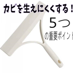 プロが教える、「お風呂場のカビを生えにくくする、5つの重要ポイント。」